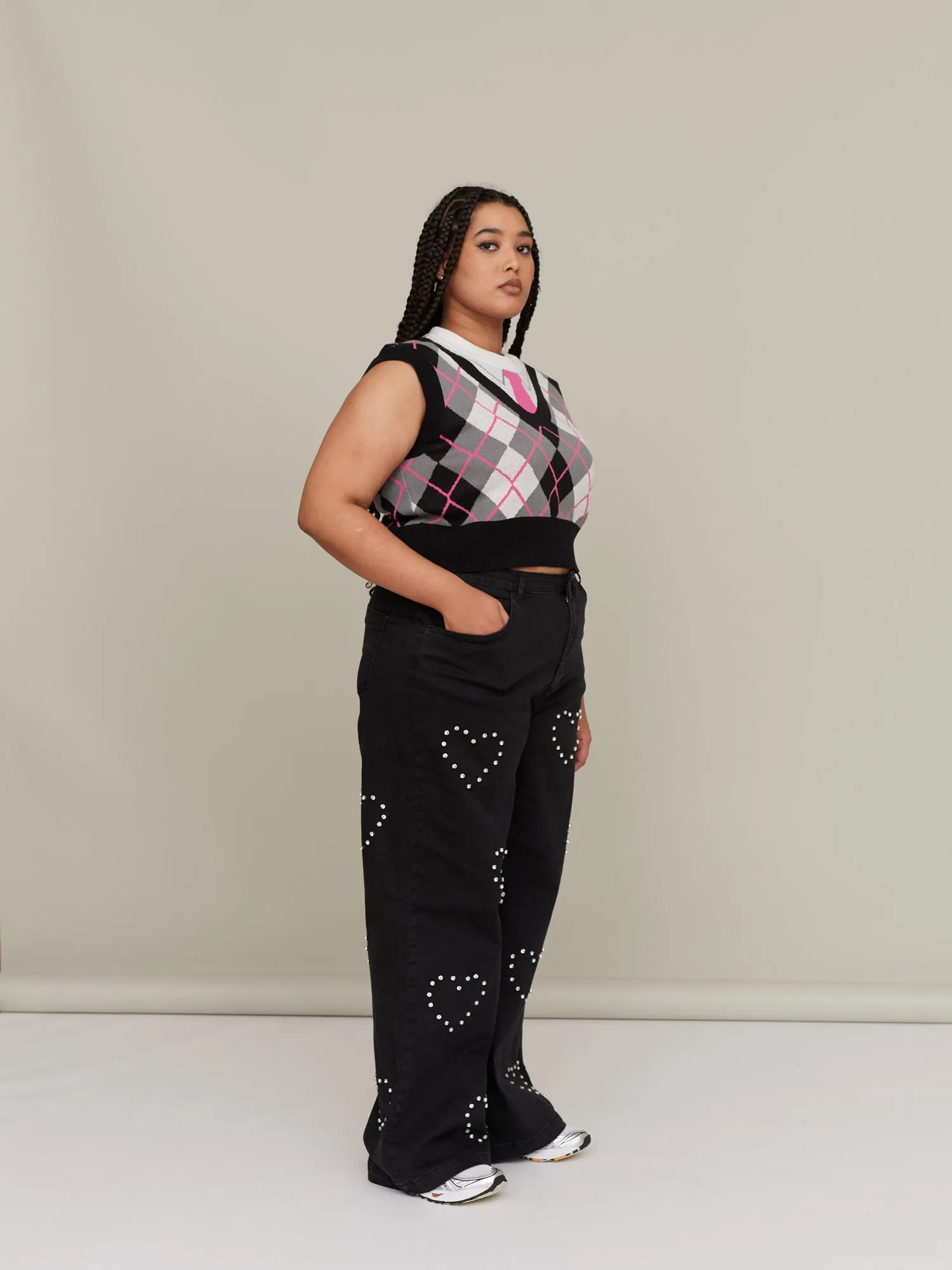 G.E.M Cross My Heart Wide Leg Jeans
