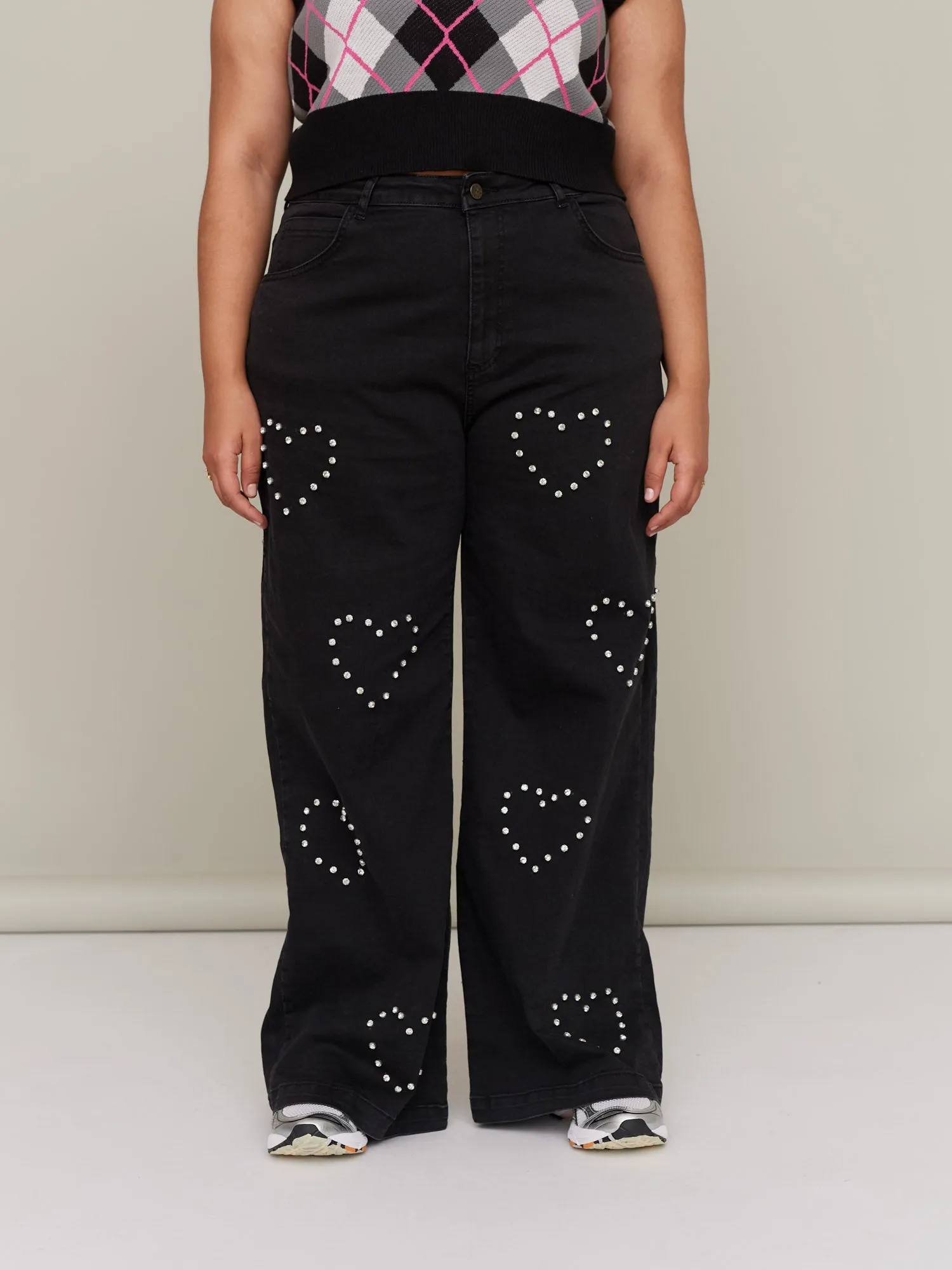 G.E.M Cross My Heart Wide Leg Jeans