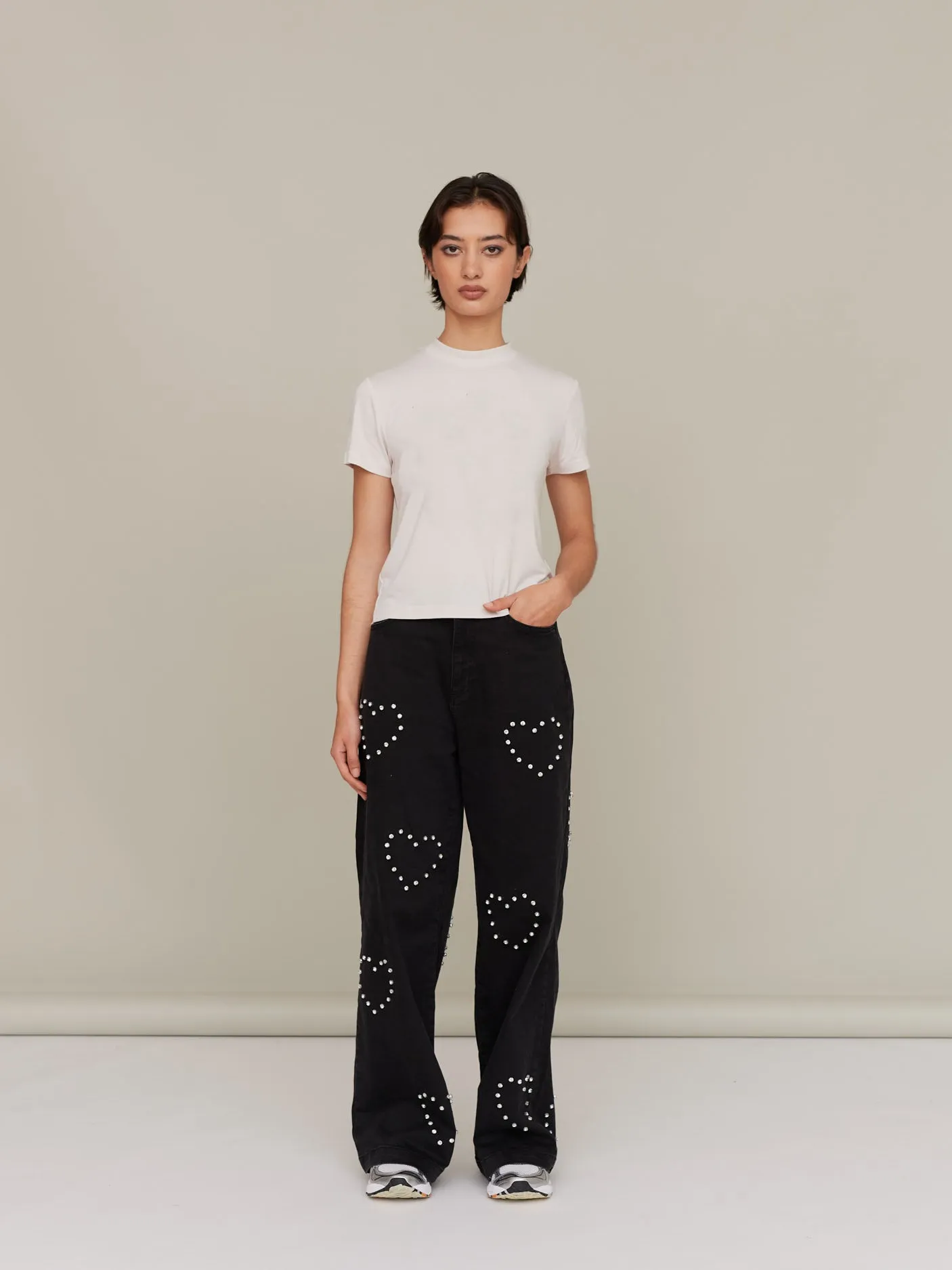 G.E.M Cross My Heart Wide Leg Jeans