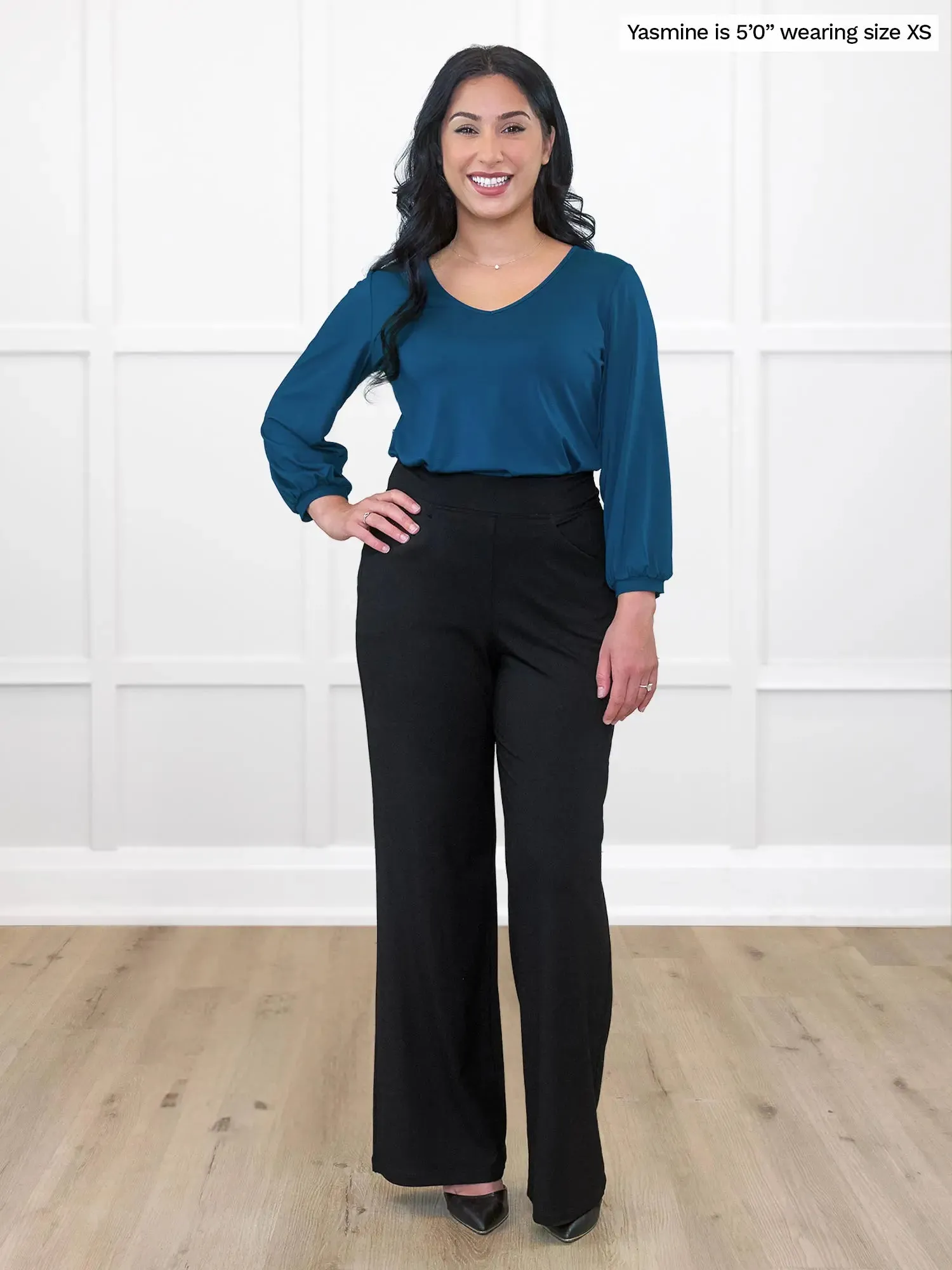 Jayna v-neck 3/4 sleeve top