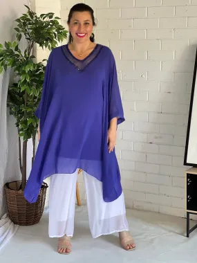 Jenna Violet Chiffon Kaftan