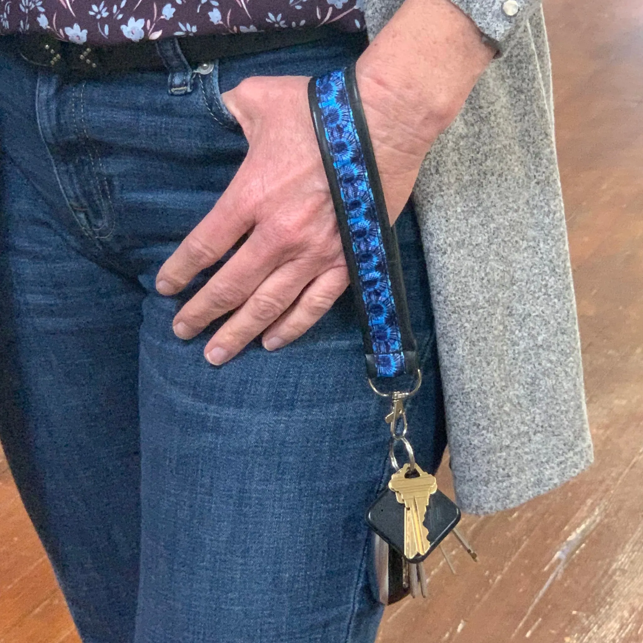Keychain Wristlet Made With Recycled Bike Inner Tubes, Tubular Gear