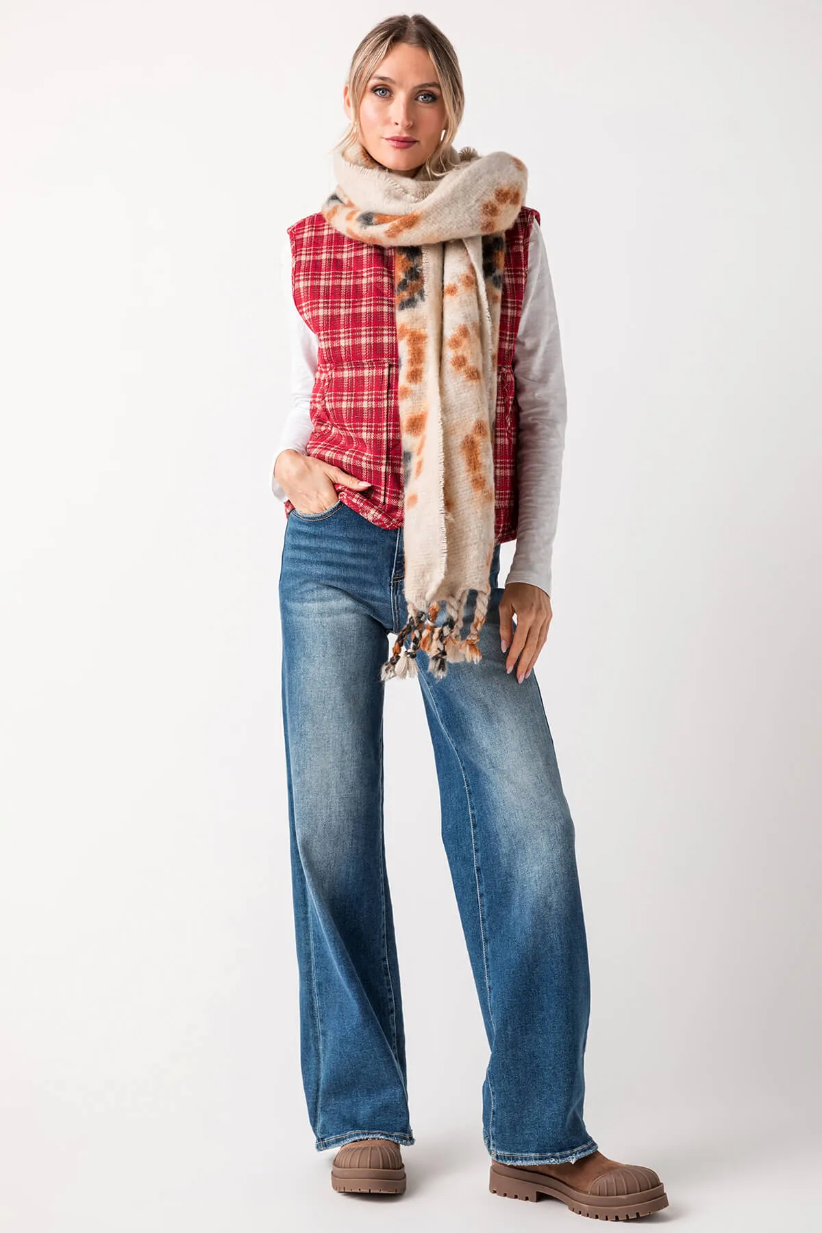 Lelis Round Neck Boxy Vest