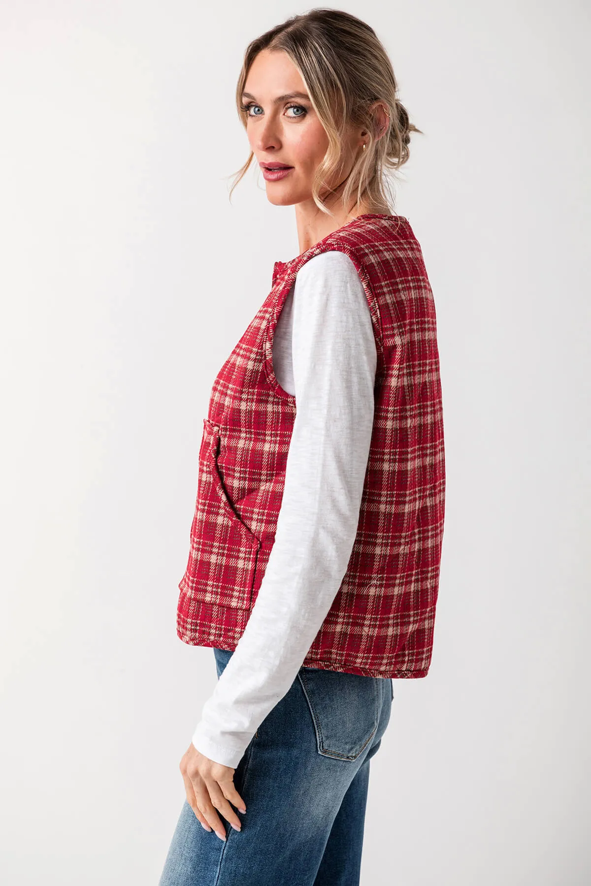 Lelis Round Neck Boxy Vest