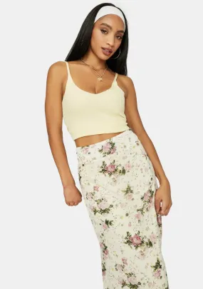 Lemonade Clique On Speed Dial Knit Crop Tank