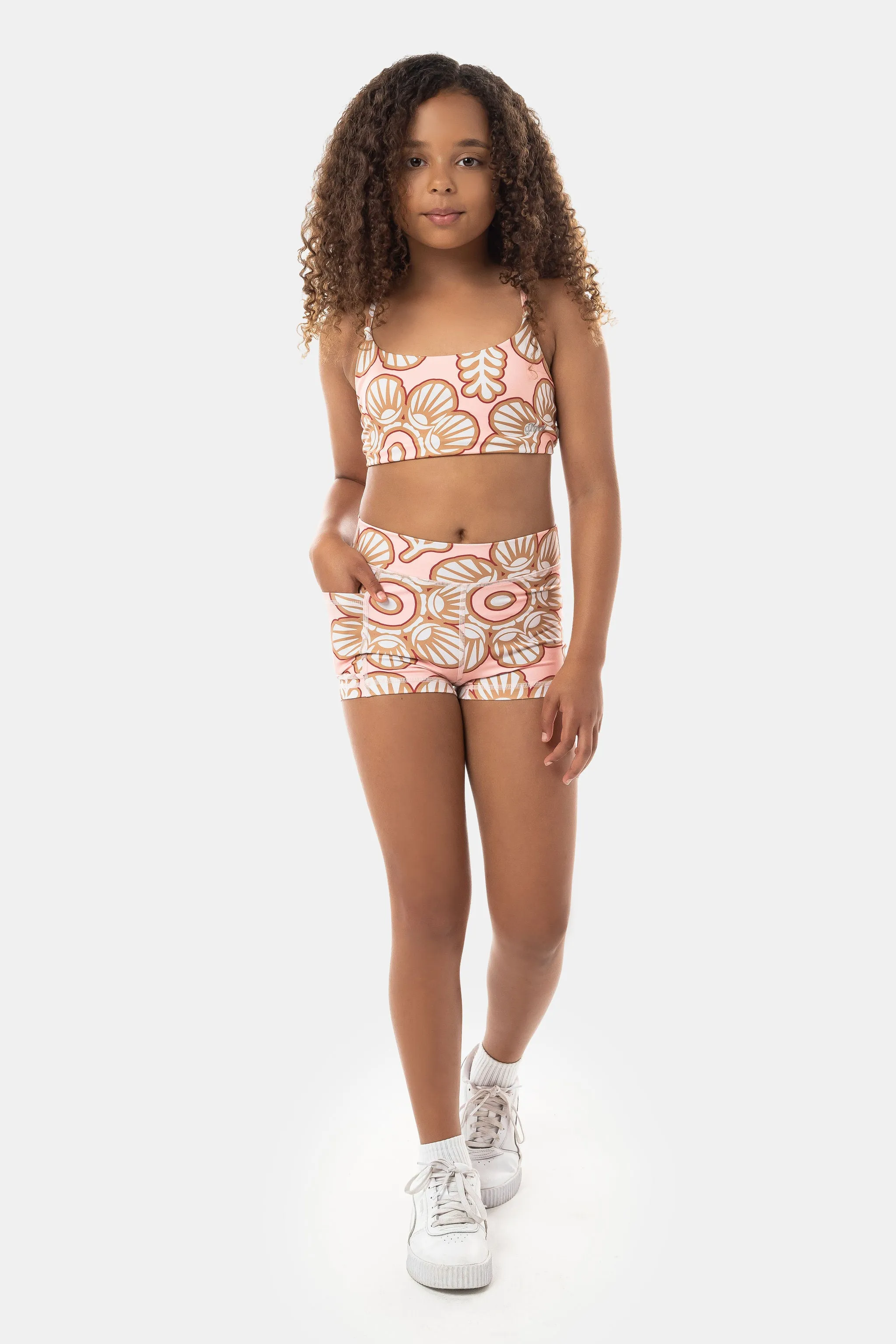 Lolana Luxe Crop Top - Peach