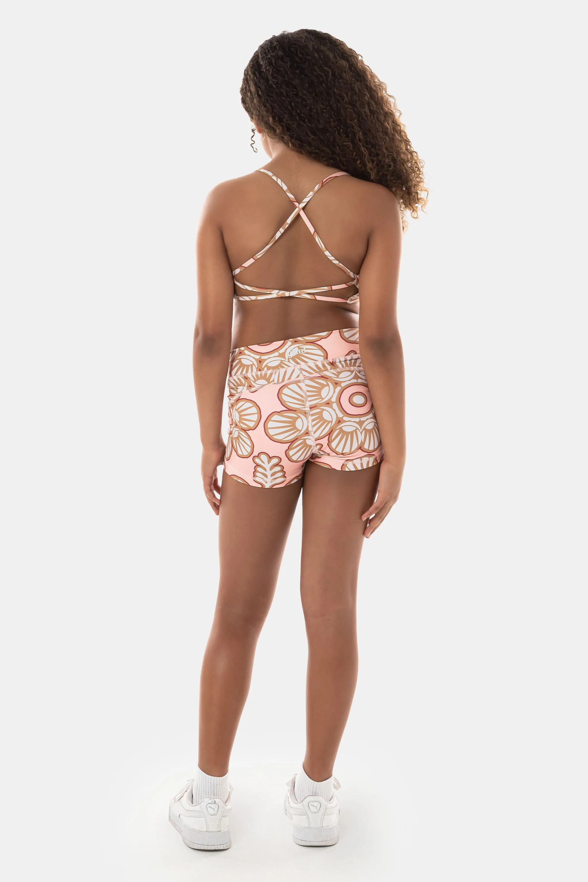 Lolana Luxe Crop Top - Peach