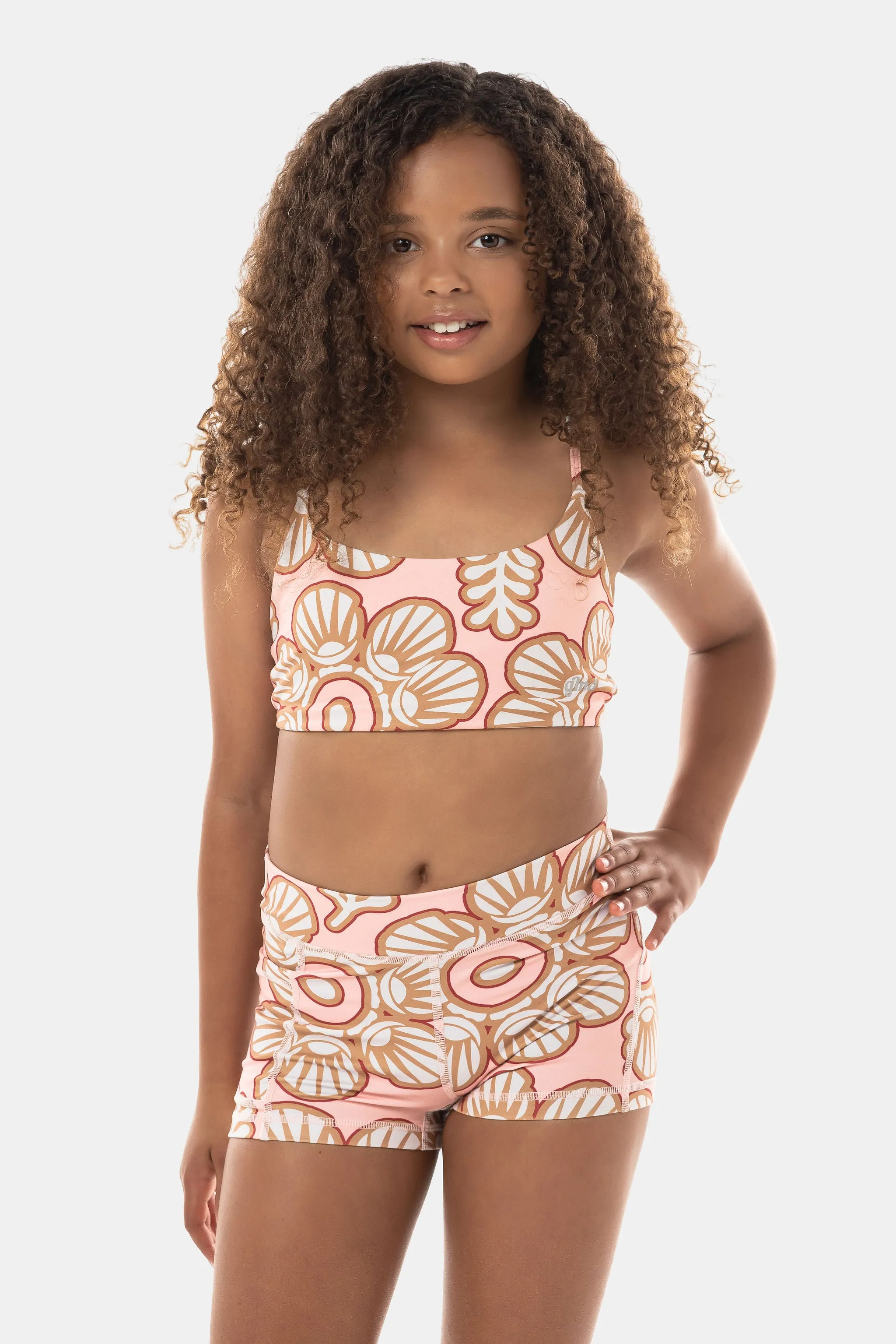 Lolana Luxe Crop Top - Peach