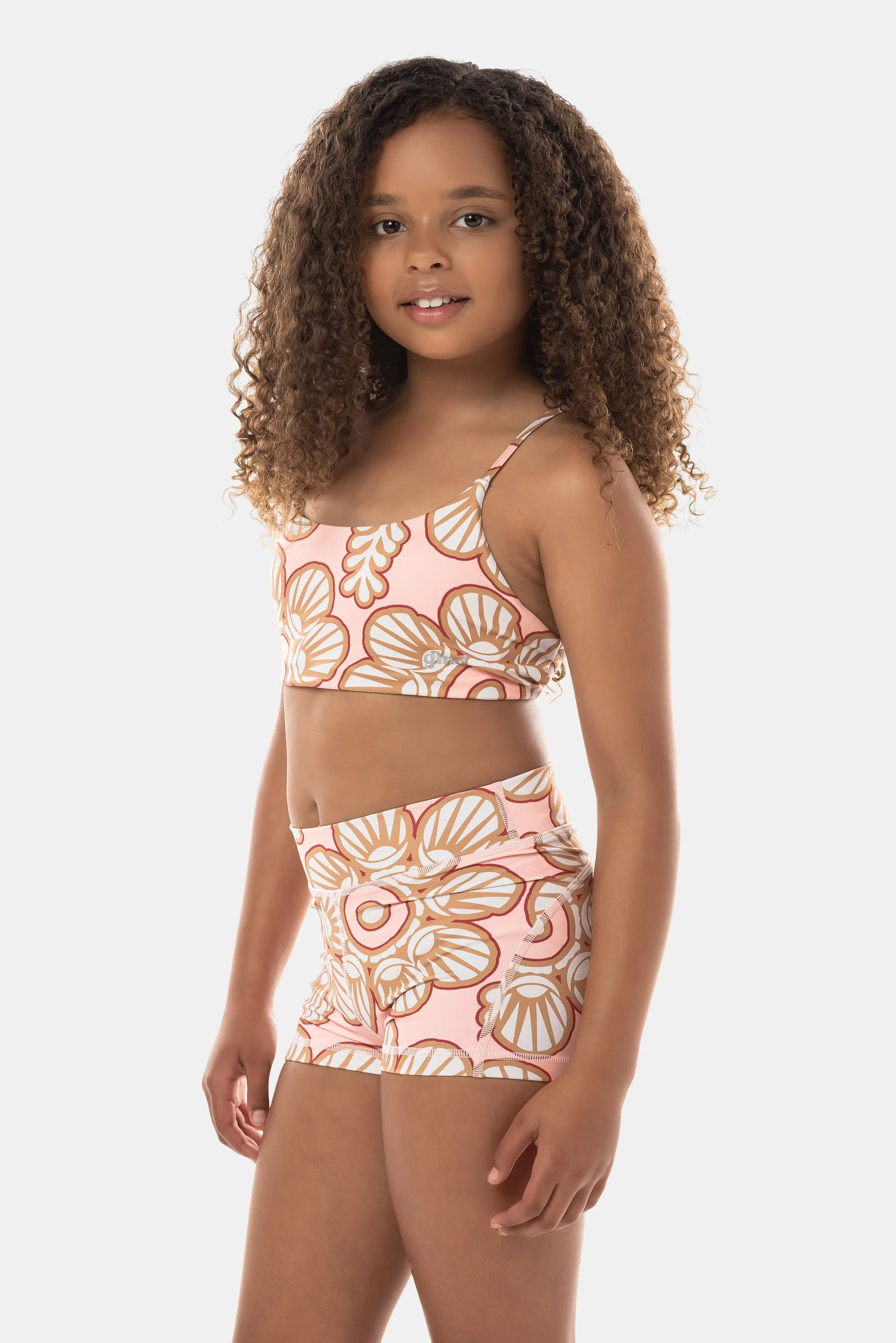 Lolana Luxe Crop Top - Peach
