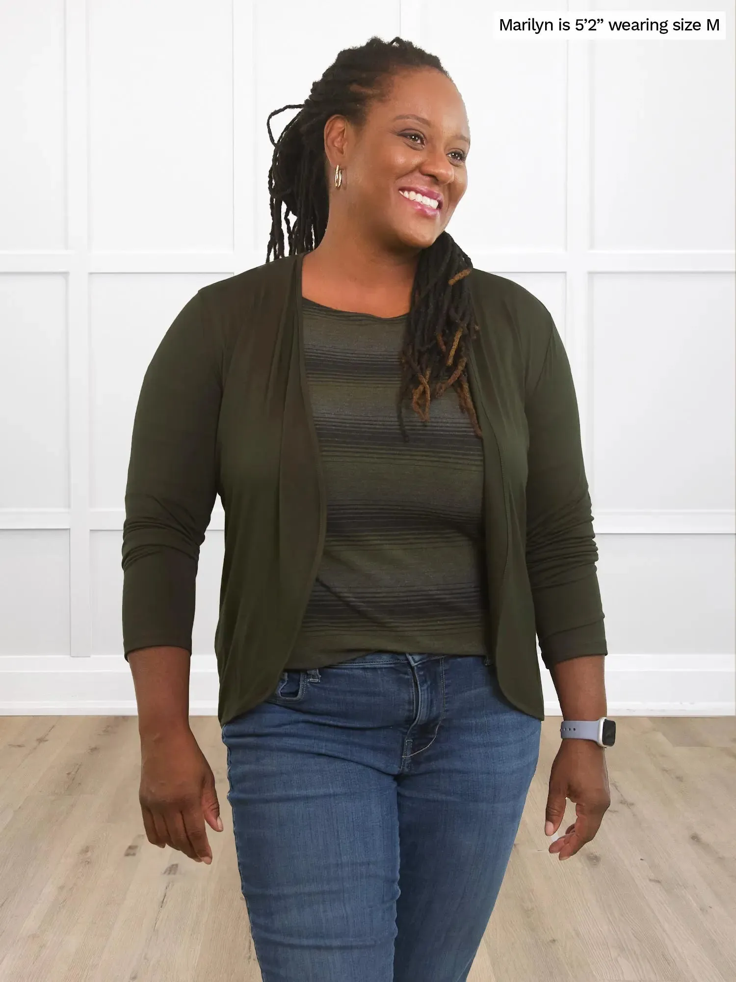Mahala boatneck 3/4 sleeve top