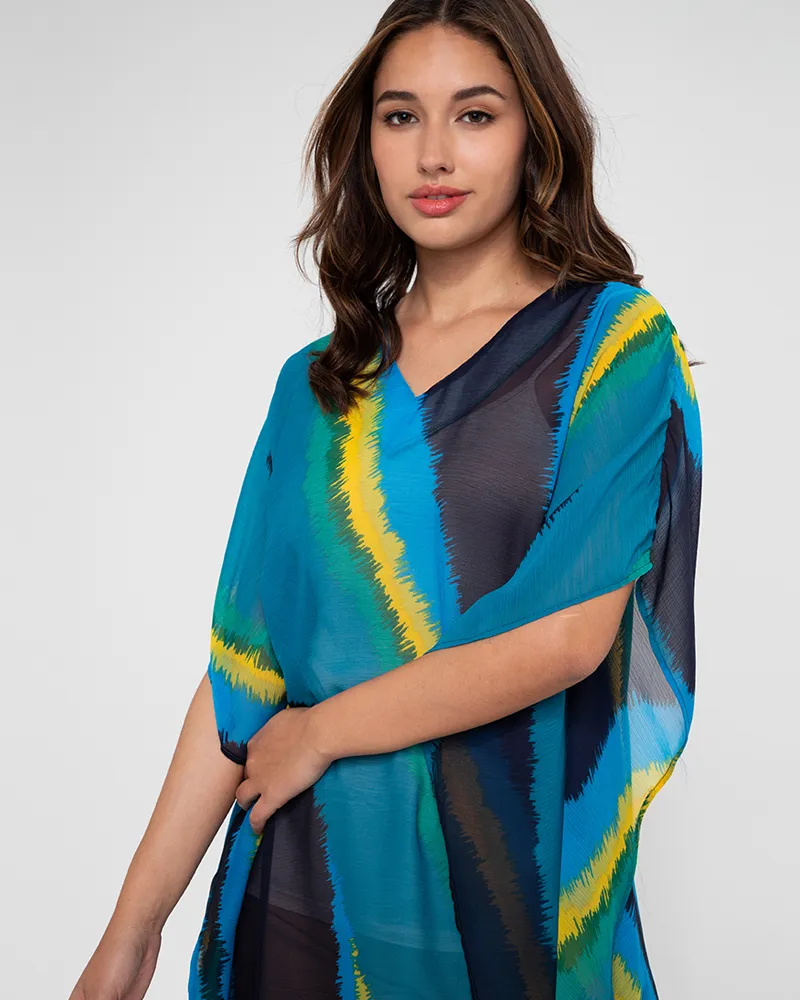 Malia Chiffon Kaftan Dress