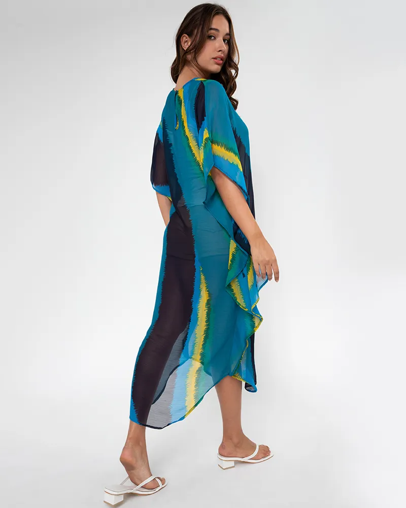 Malia Chiffon Kaftan Dress