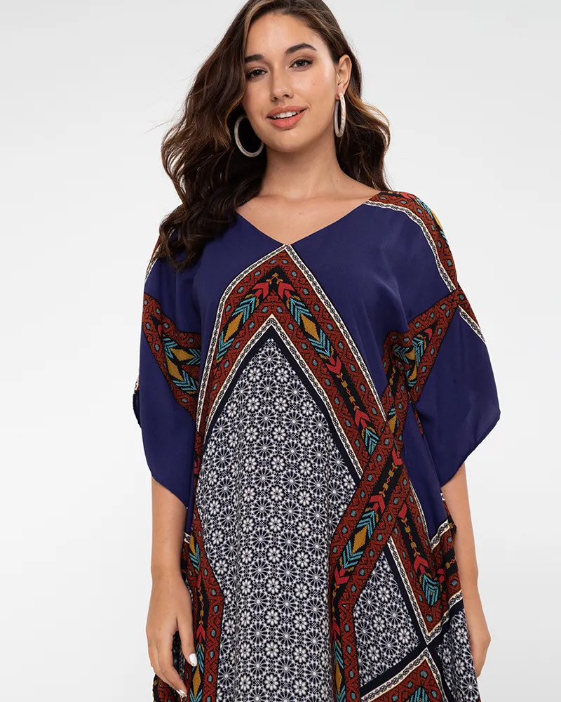 Malia Chiffon Kaftan Dress