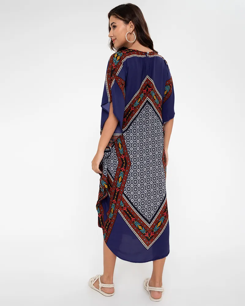 Malia Chiffon Kaftan Dress