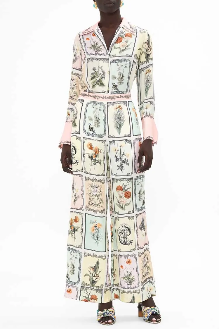 Minimal Wide Leg Pant in Long Live Letterpress | FINAL SALE