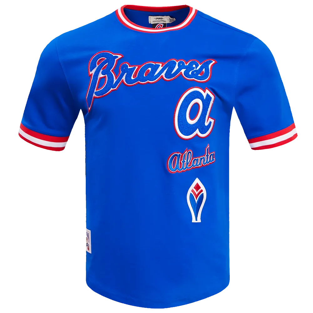 MLB ATLANTA BRAVES RETRO CLASSIC MEN'S TOP (ROYAL BLUE/RED)