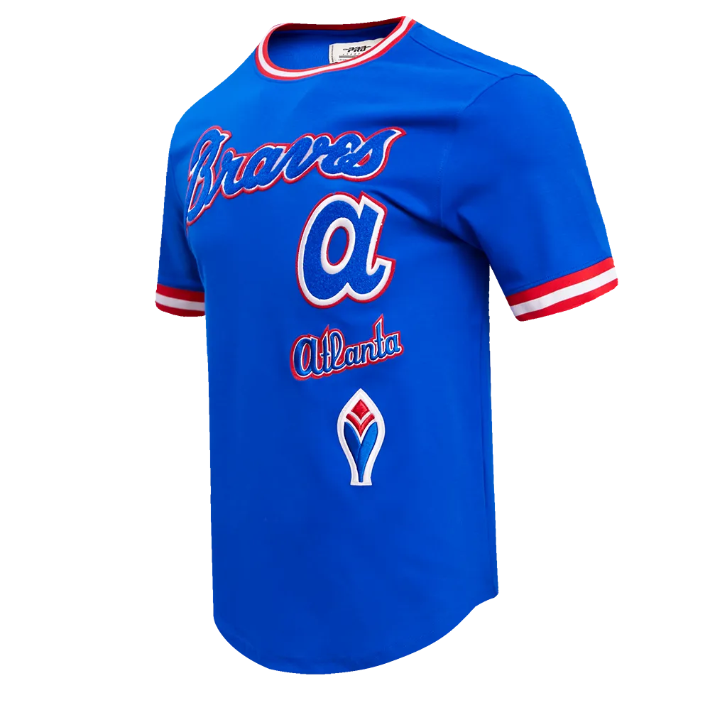 MLB ATLANTA BRAVES RETRO CLASSIC MEN'S TOP (ROYAL BLUE/RED)