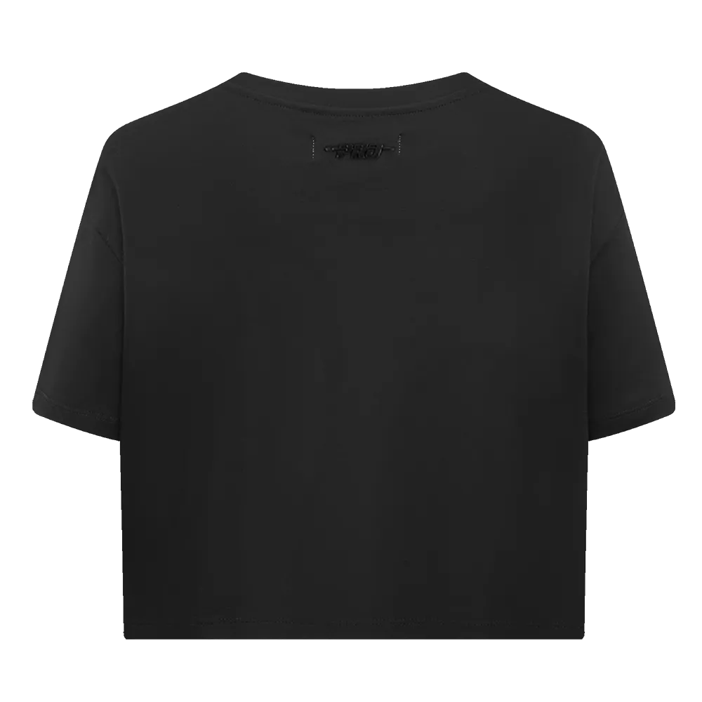 MLB BALTIMORE ORIOLES RETRO CLASSIC WOMEN'S BOXY TEE (BLACK)