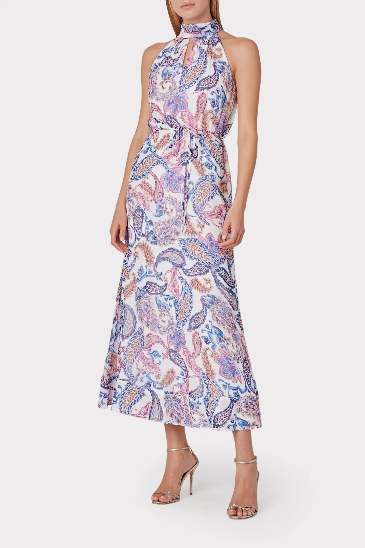 Morgan Paisley Print Dress