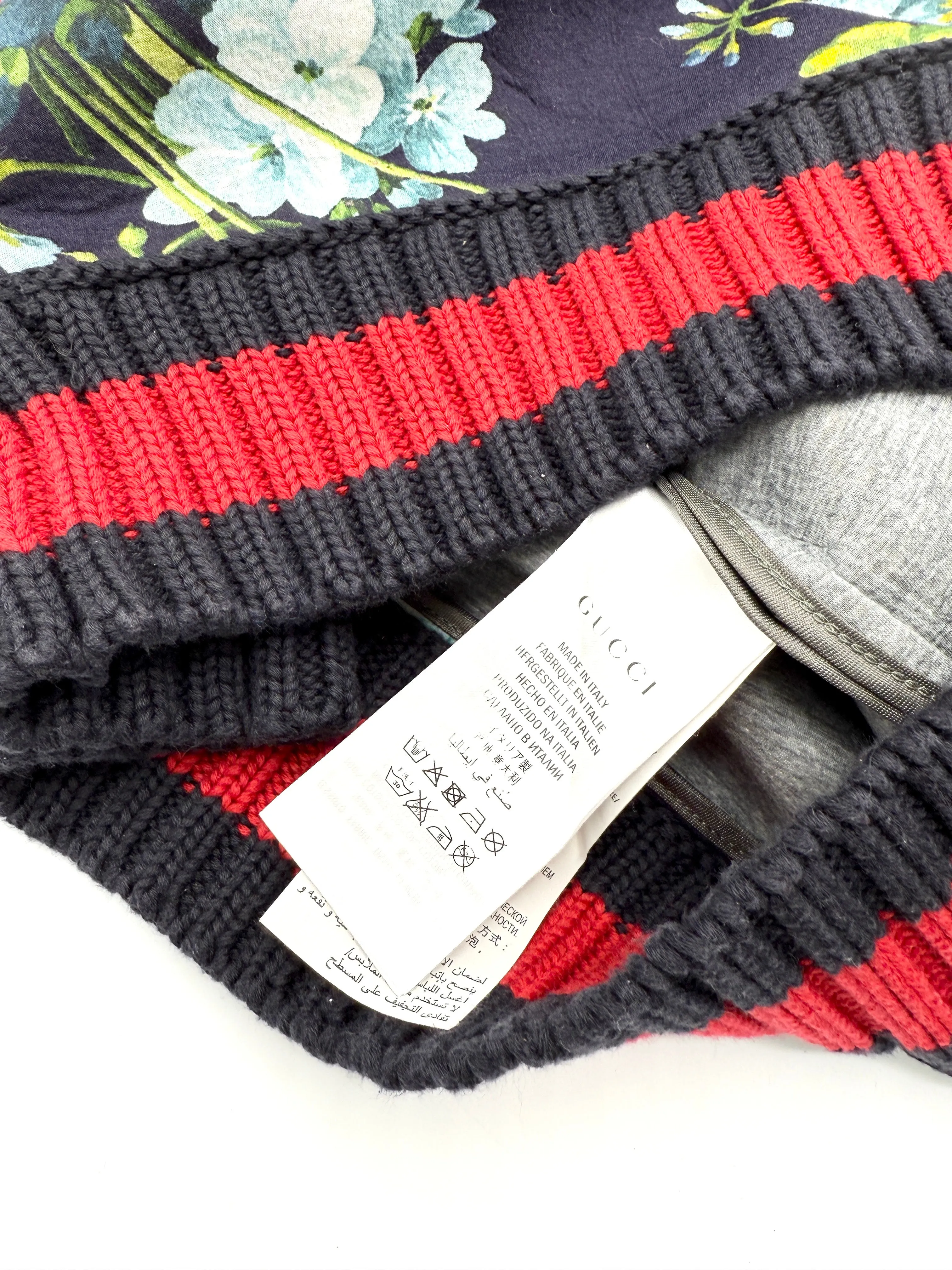 Multicolor Blooms Neoprene Sweater SZ S