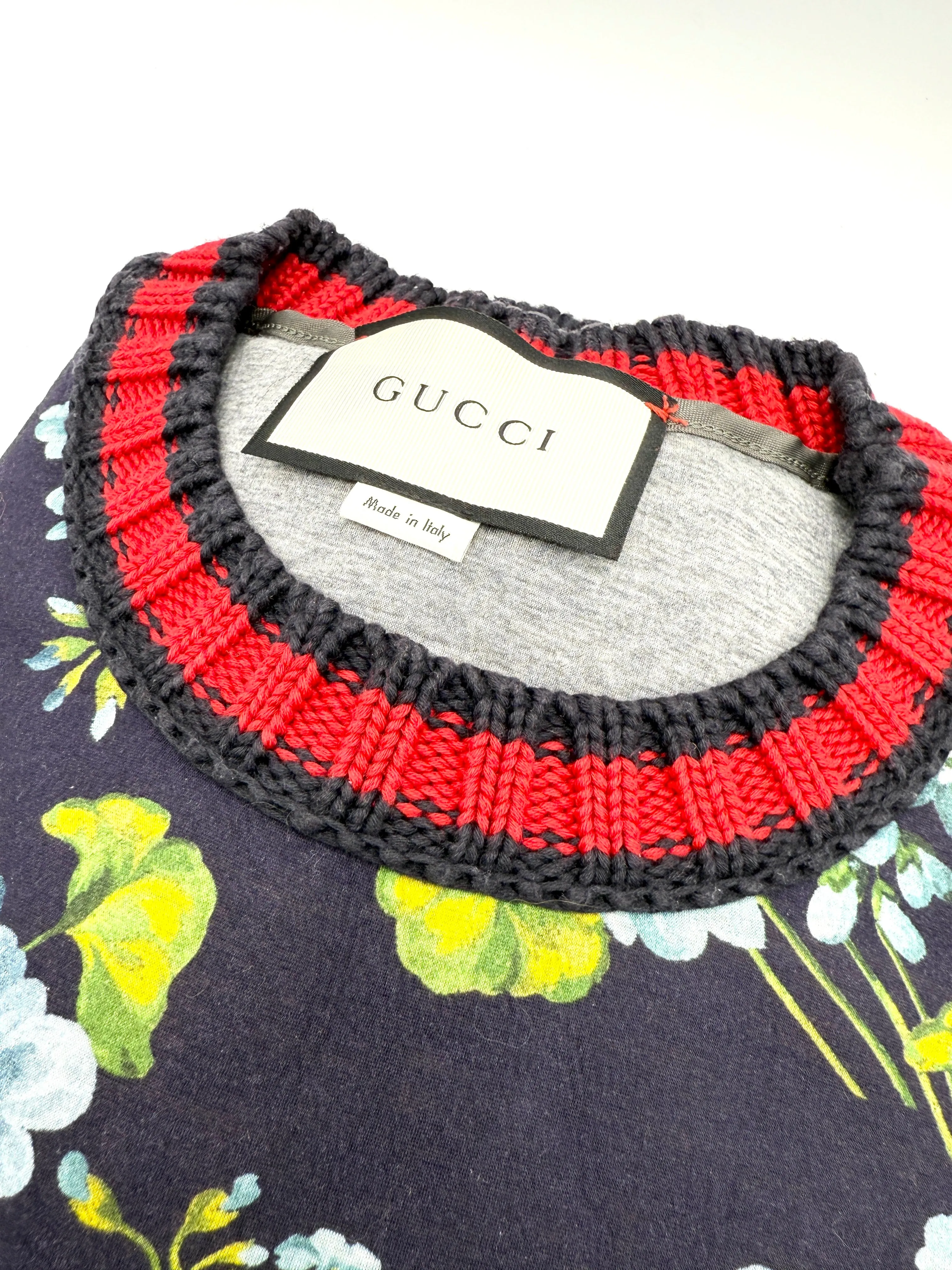 Multicolor Blooms Neoprene Sweater SZ S