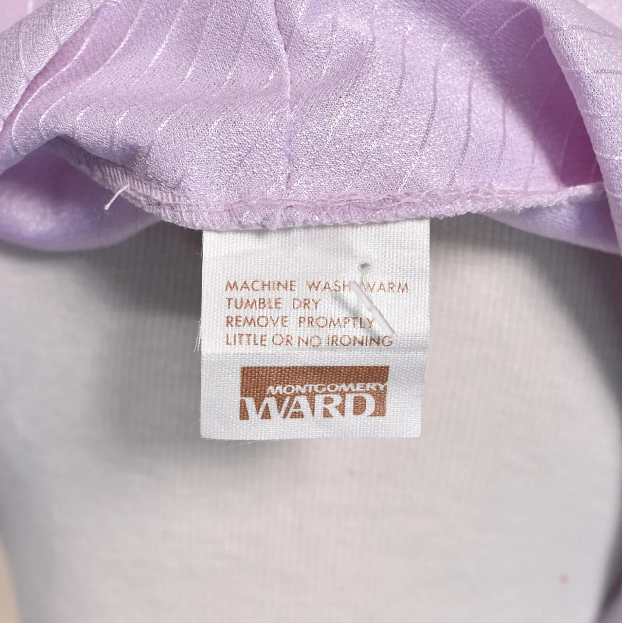 NWT 1940s Style Lavender Sheer Striped Bow Blouse