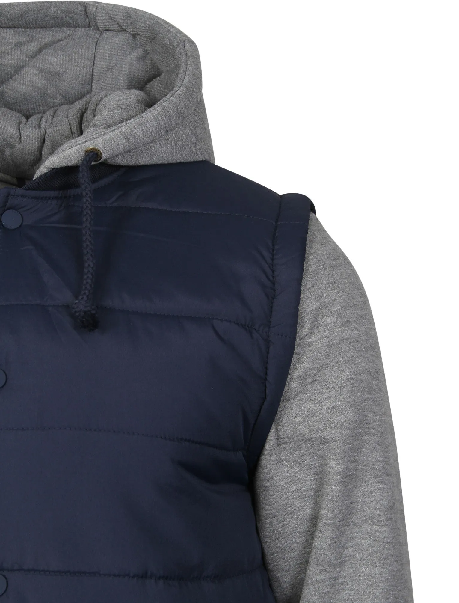 Perseus Contrast Sleeve Baseball Jacket in Midnight Blue - Tokyo Laundry