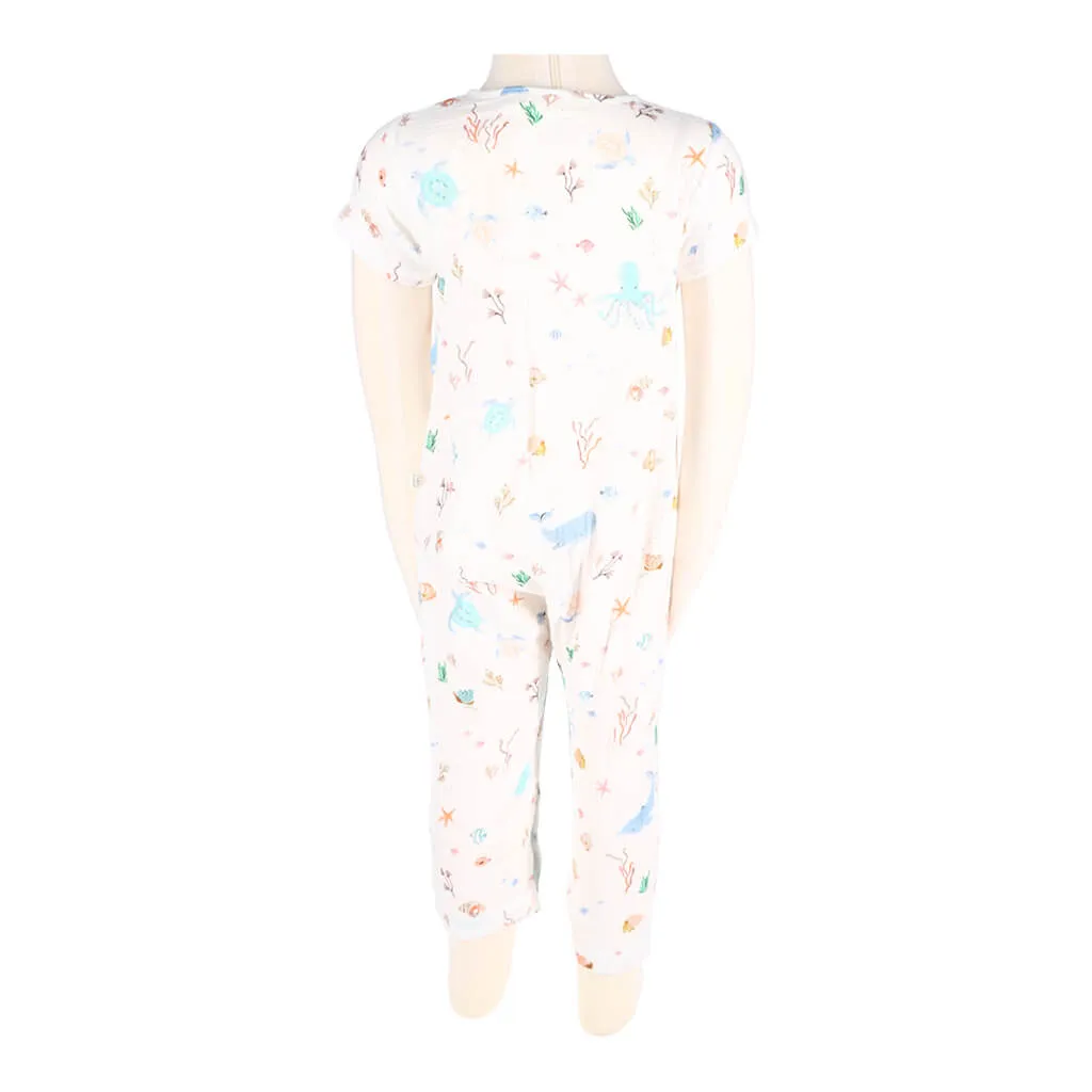 Print Muslin Jumpsuit Ocean Adventure