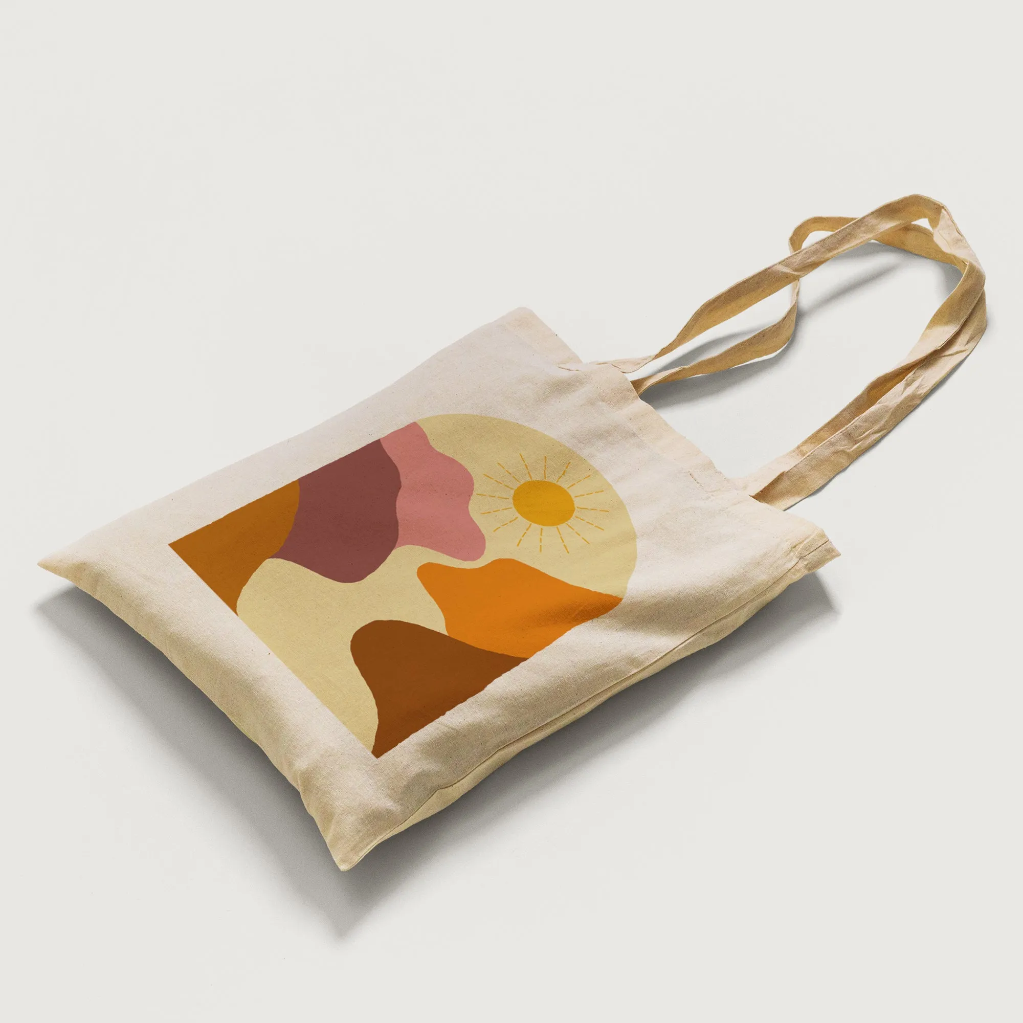 Retro Valley Sunrise Tote Bag