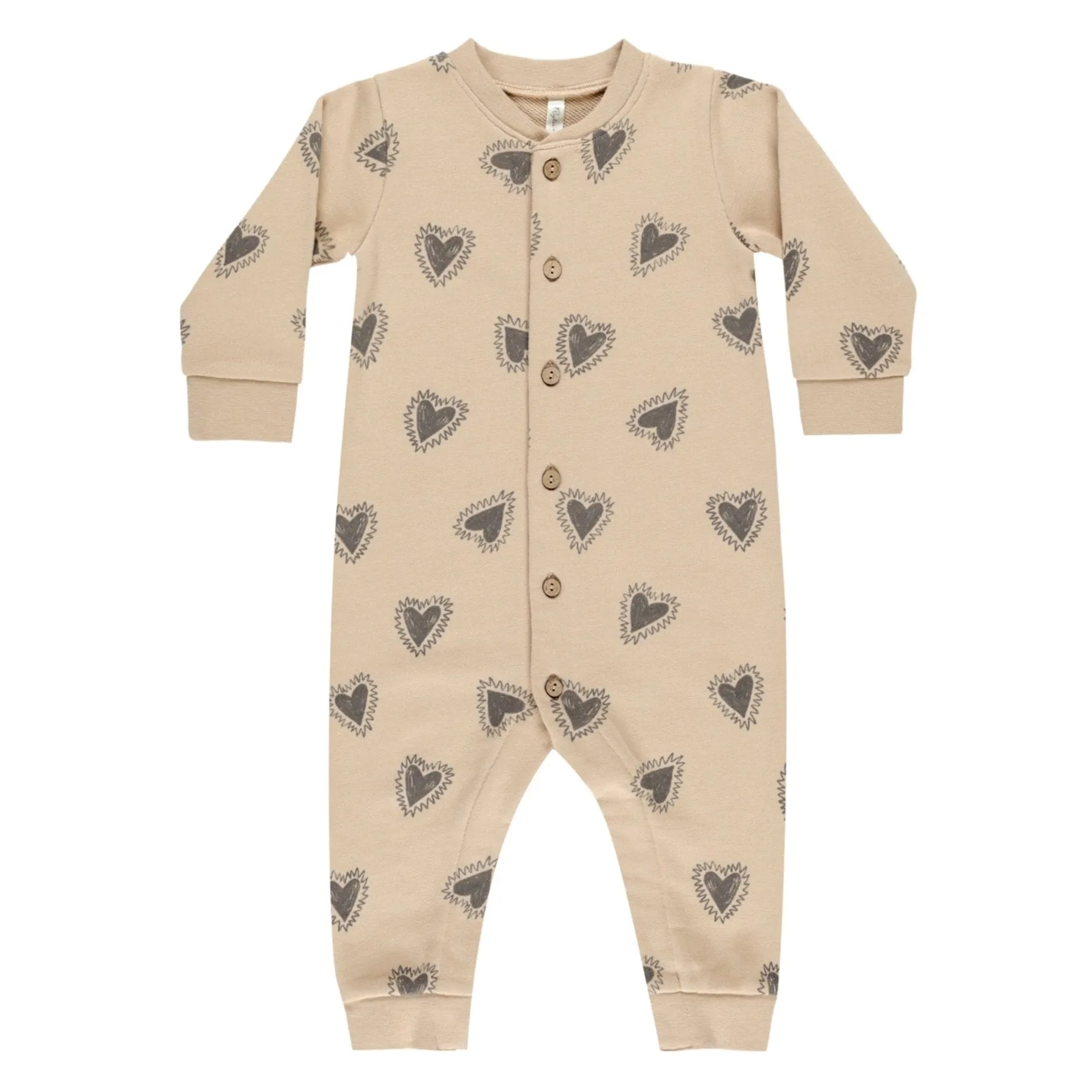 Rylee   Cru - Button-Down Jumpsuit - Hearts