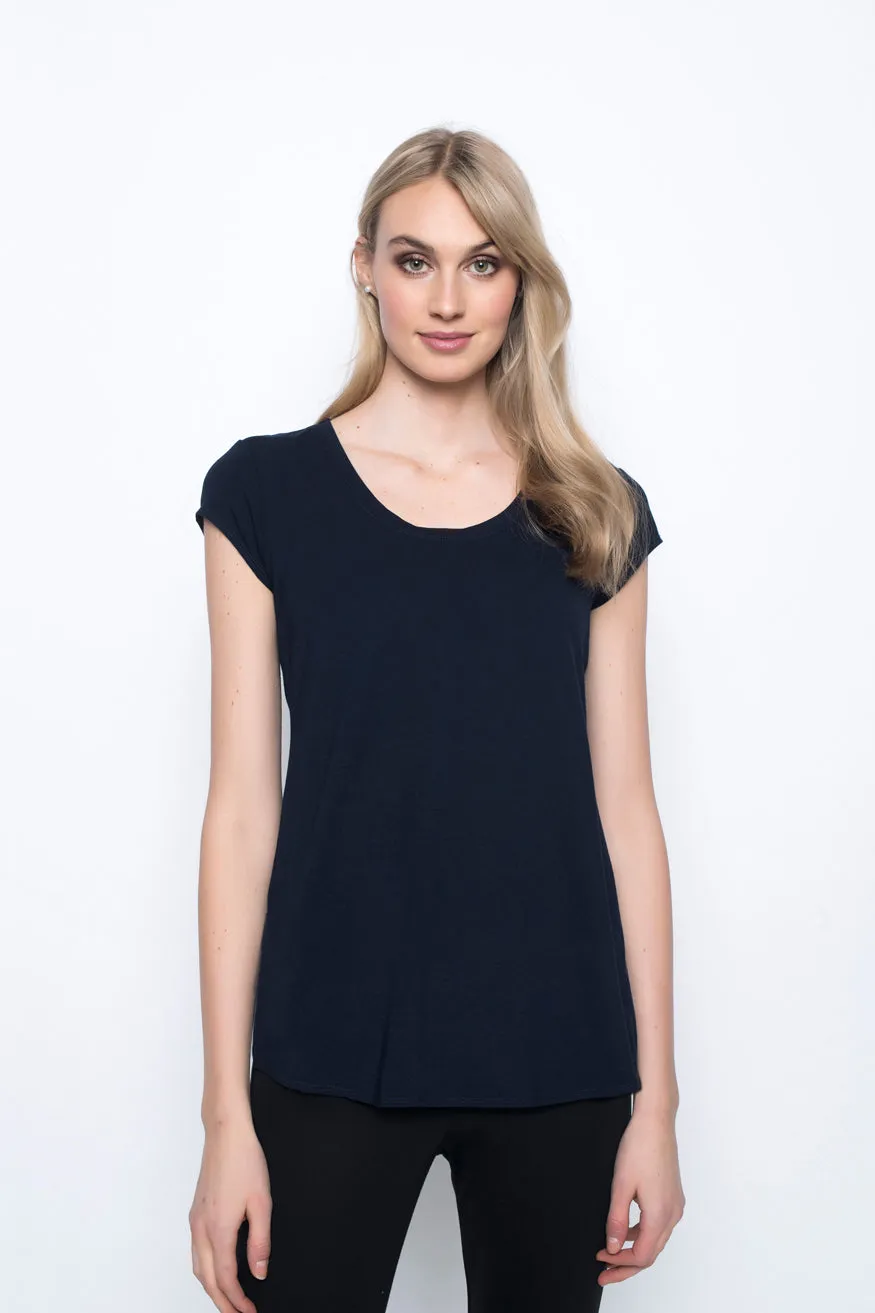 Scoop Neck Short Sleeve Top