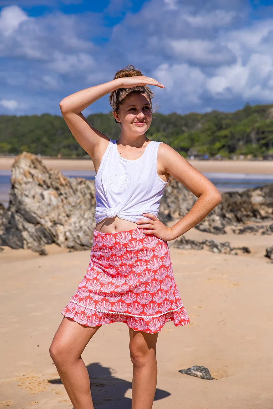 Seashell Cotton Skirt KV532