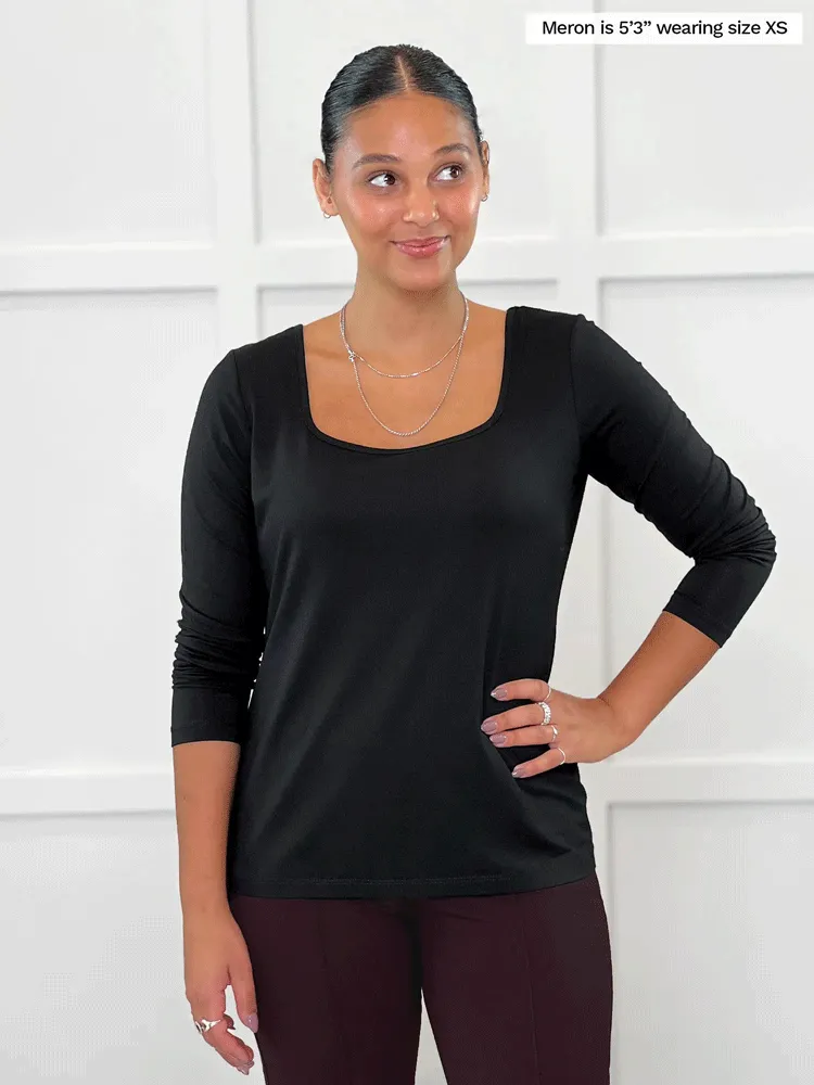 Shyla reversible square neck top