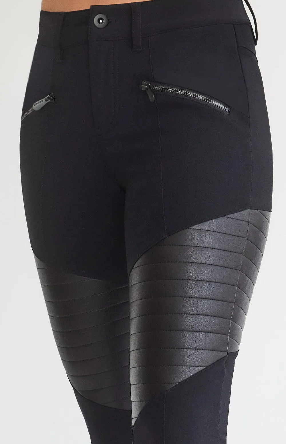 Sloan Moto Pant | Black