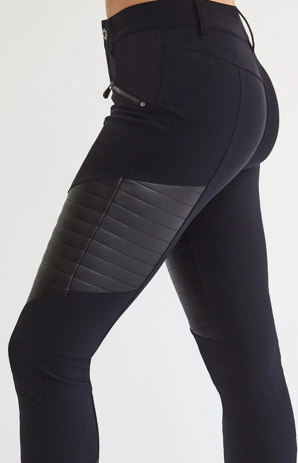 Sloan Moto Pant | Black