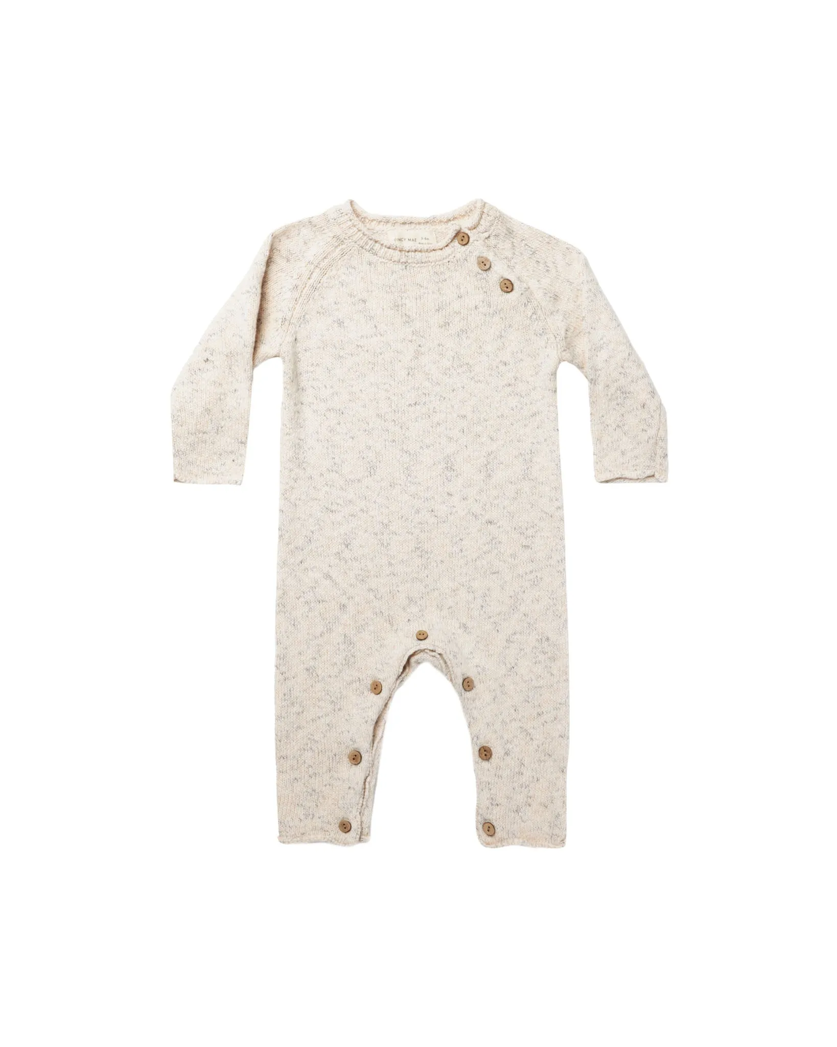 Speckled Knit Jumpsuit (latte)