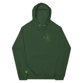 Spool Outline - Unisex eco raglan hoodie