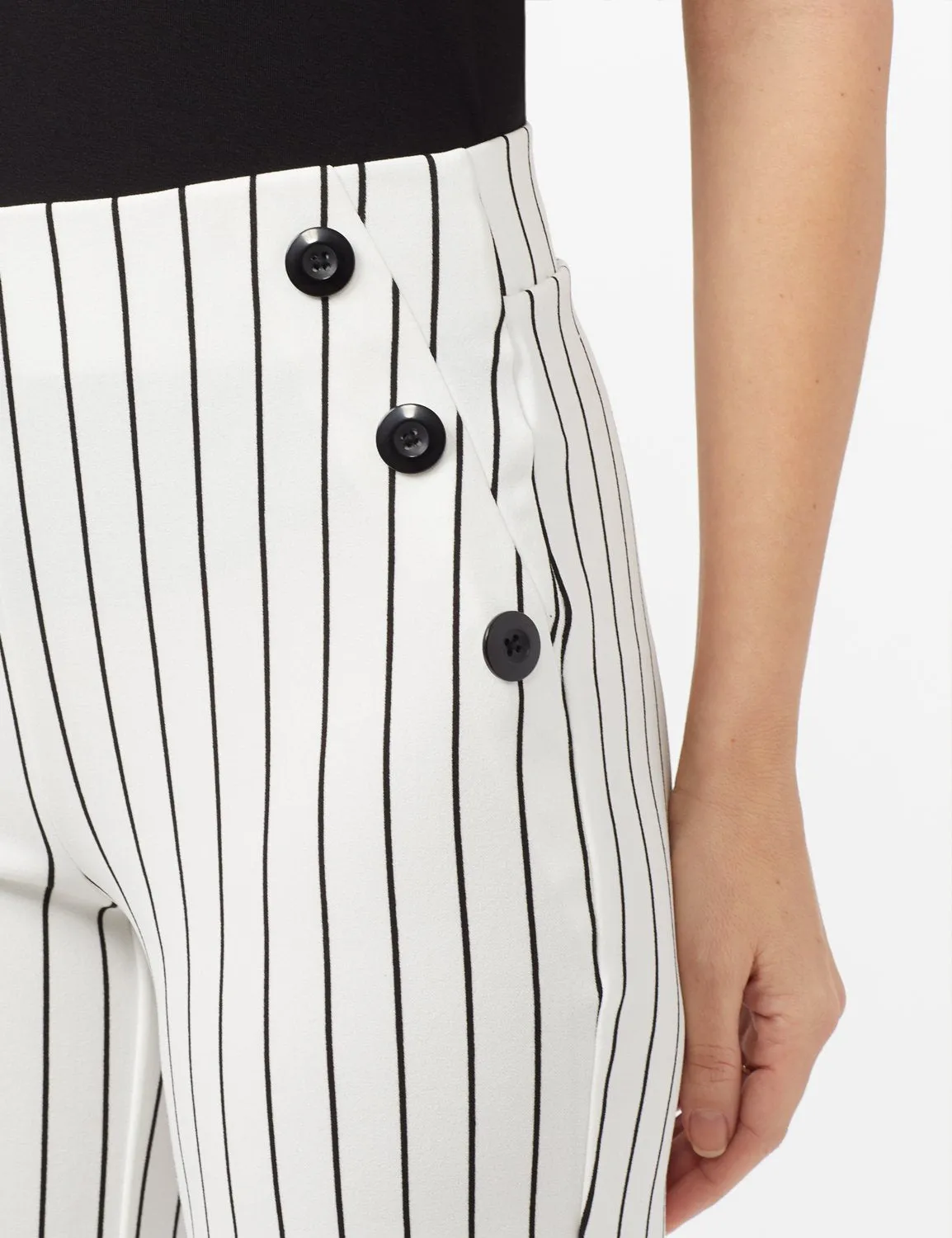 Stripe Sailor Crop Pants
