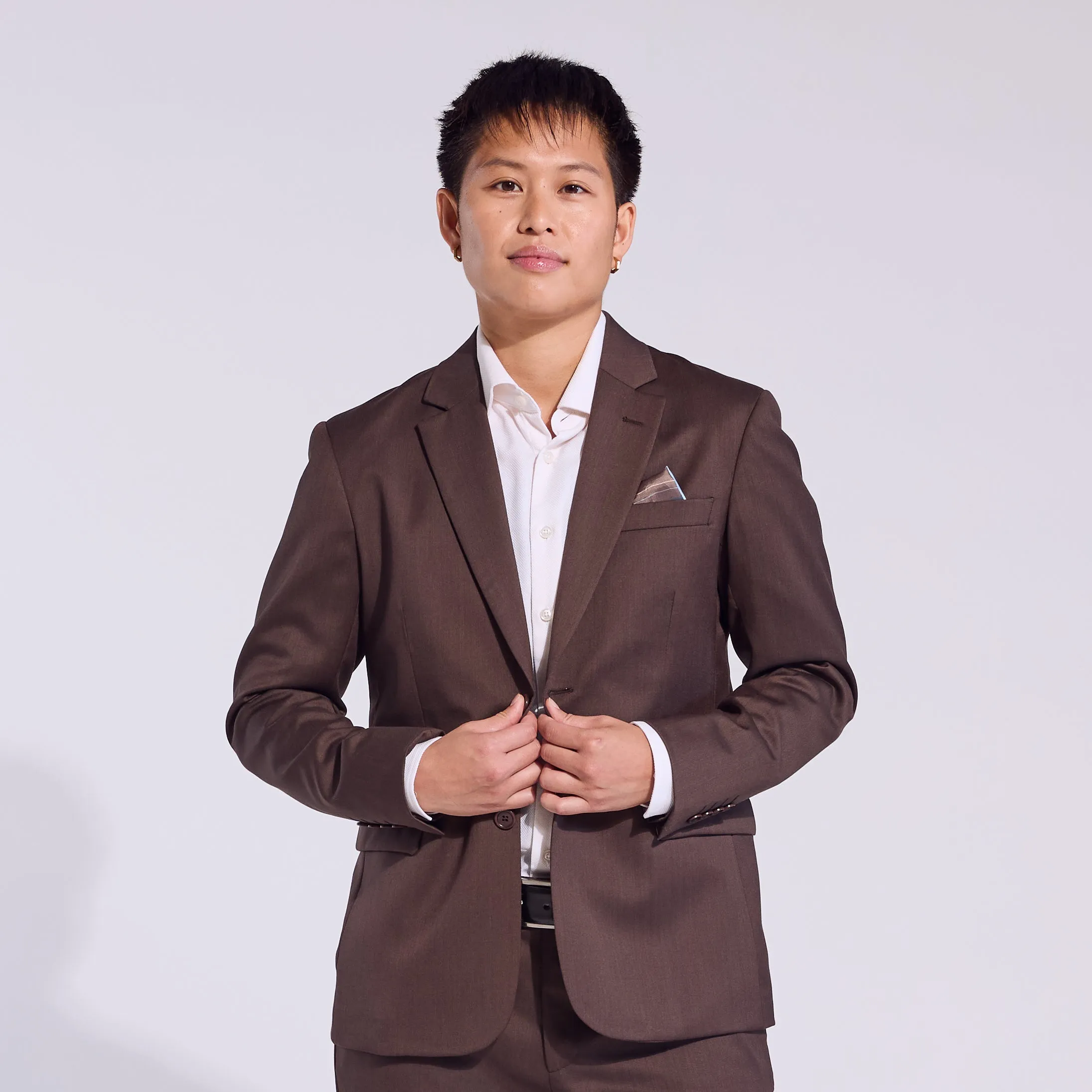 The Georgie Chocolate Suit Blazer