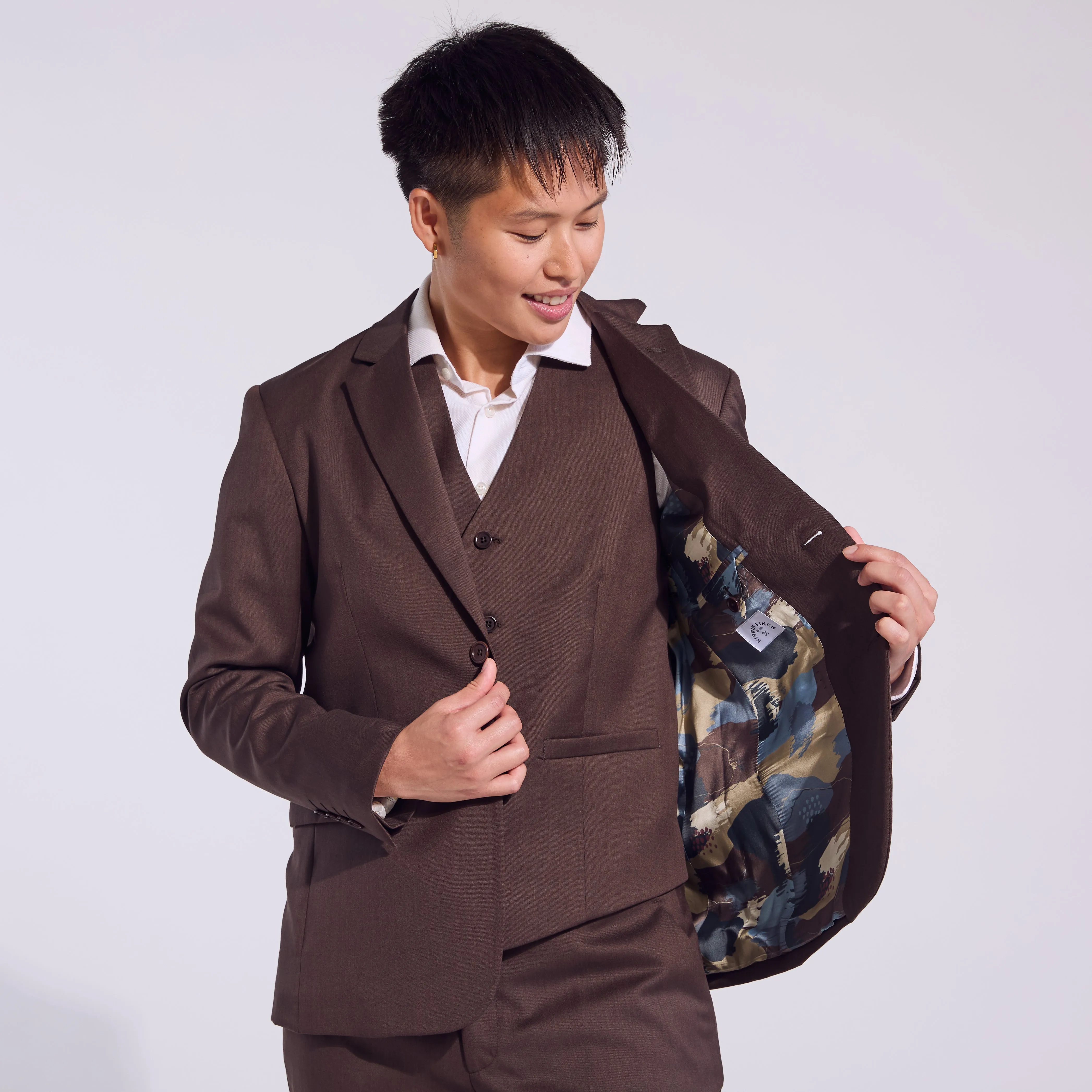 The Georgie Chocolate Suit Blazer