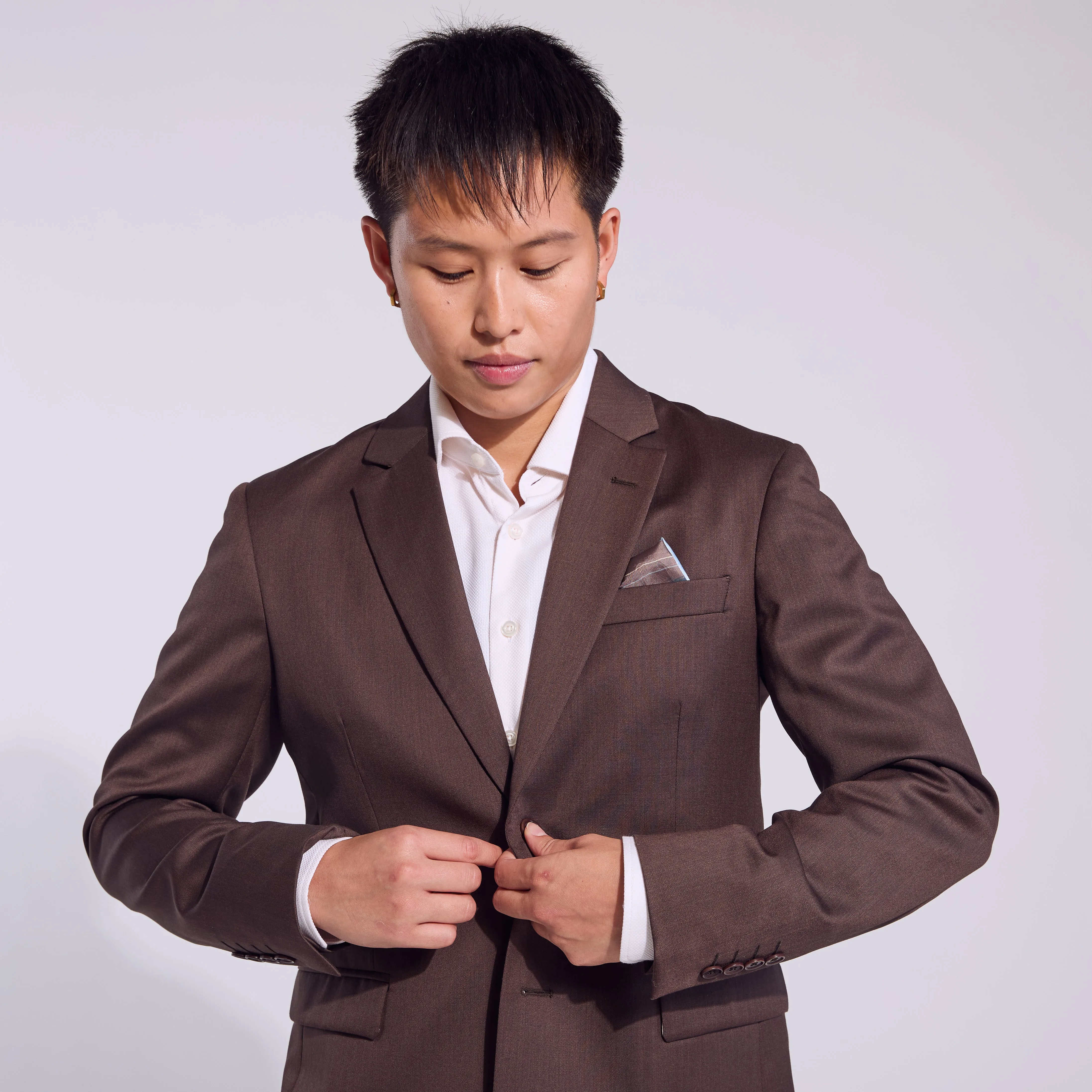The Georgie Chocolate Suit Blazer