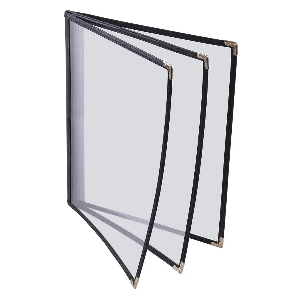 TheLAShop 8-1/2"x11" PVC Vinyl Cafe Menu Cover Folder 6 View 30ct/pk