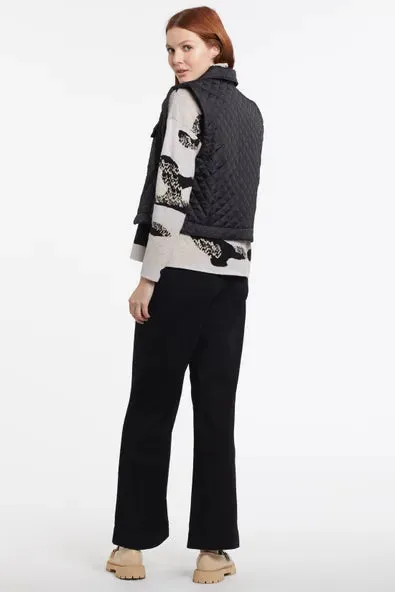 TR7620o Cropped Qilted Vest