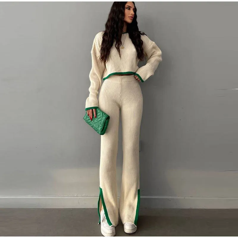 Trend4us Luxe Knit Sweater Two-Piece Set