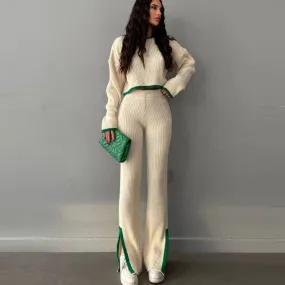 Trend4us Luxe Knit Sweater Two-Piece Set