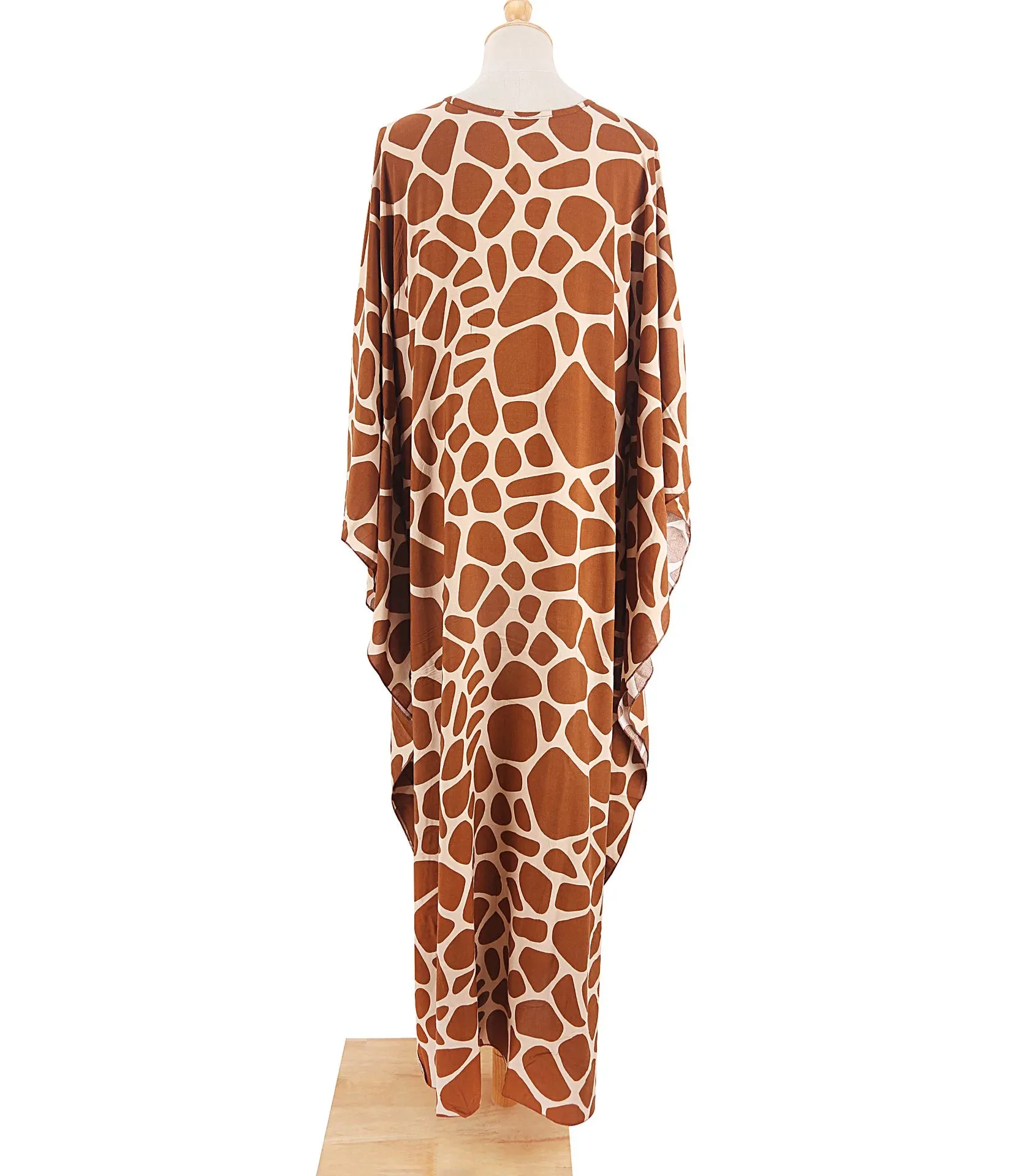 Uniwim Kaftan Dresses Cover Up for Swimwear Women Plus Size Animal Print Caftan Resort Dress