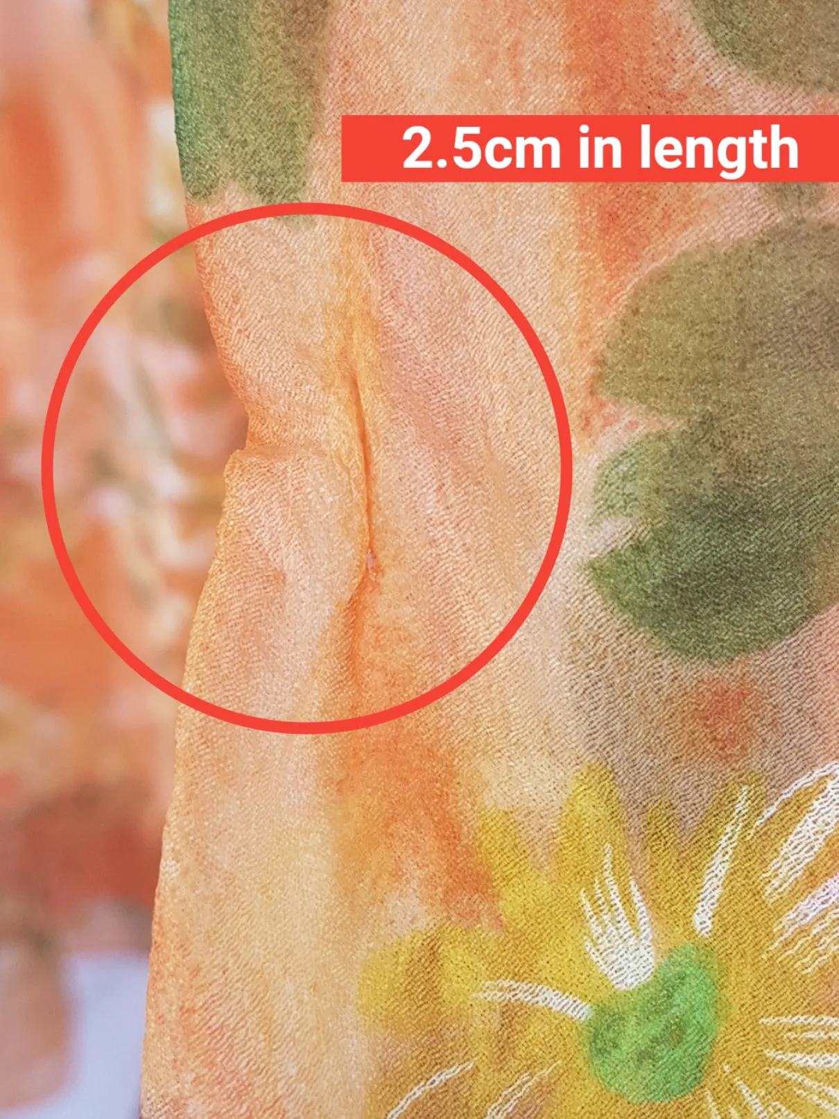 Vintage 1970's | Orange Floral Chiffon Maxi Dress