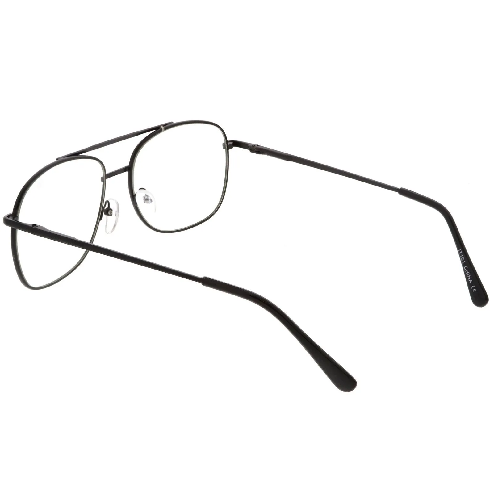 Vintage Indie Large Square Clear Lens Glasses