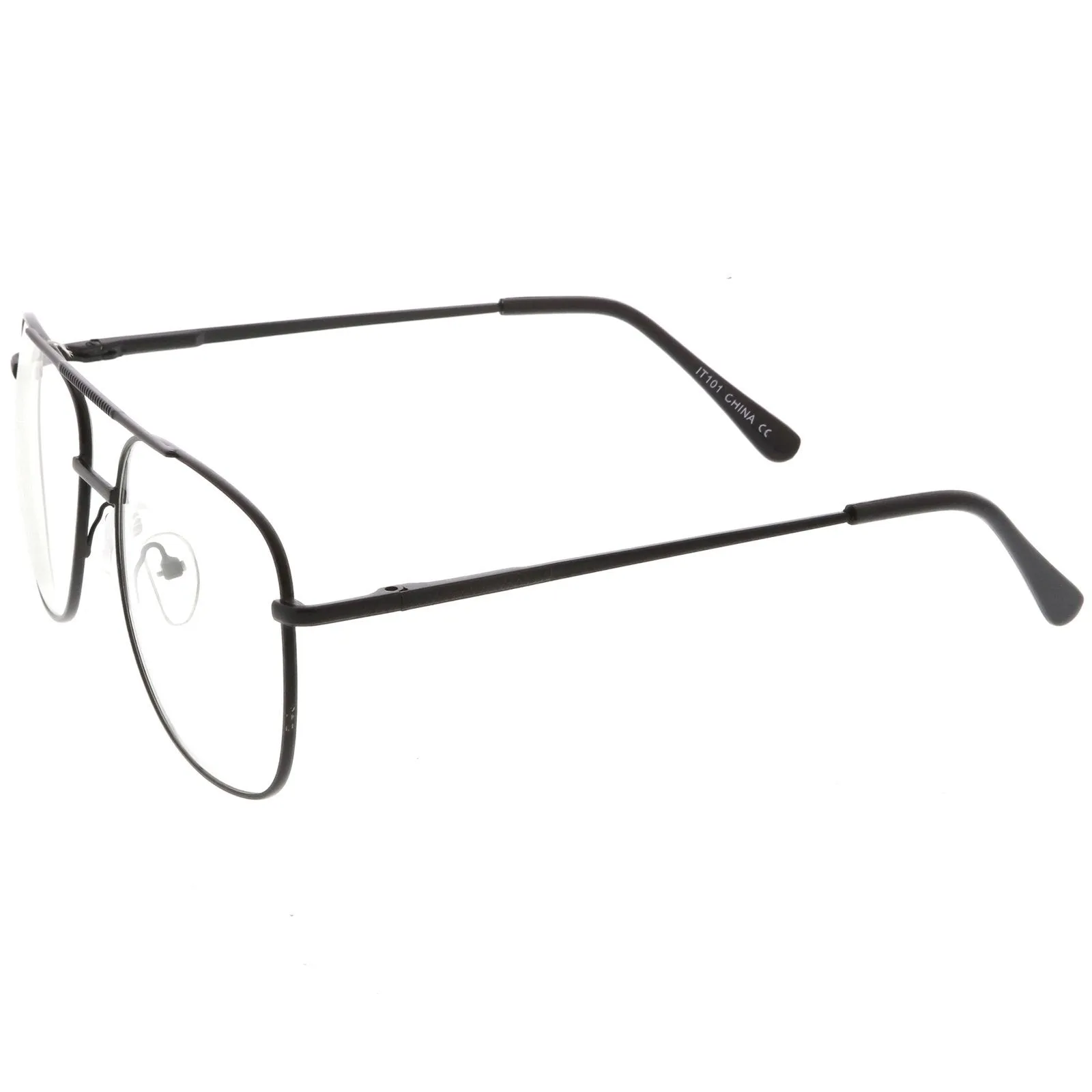 Vintage Indie Large Square Clear Lens Glasses