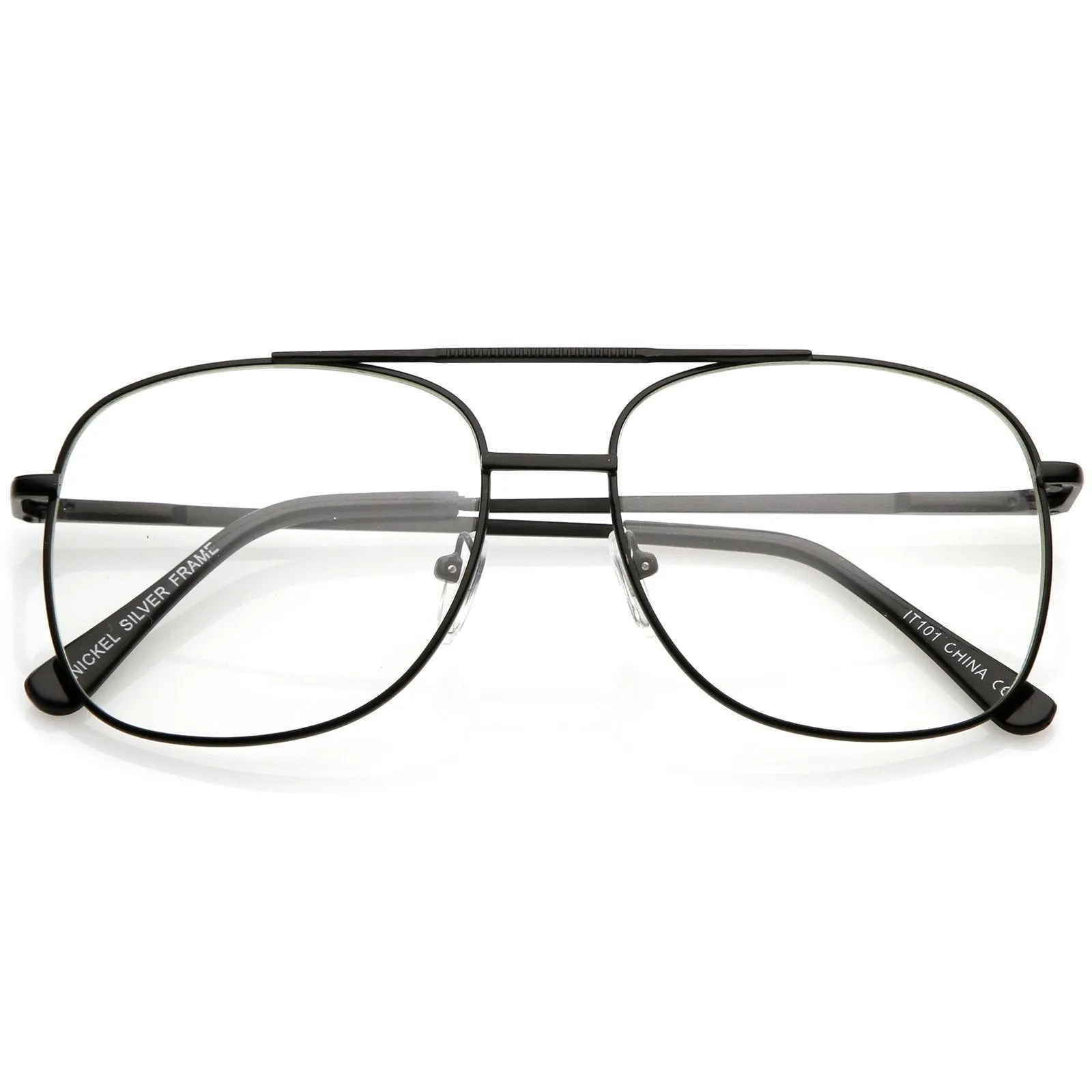 Vintage Indie Large Square Clear Lens Glasses